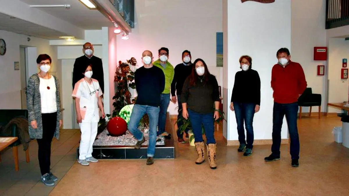 Impfbereit: Ärztinnen und Ärzte aus dem oberen Feistritztal mit der Leitung des Bezirkspflegeheims Birkfeld