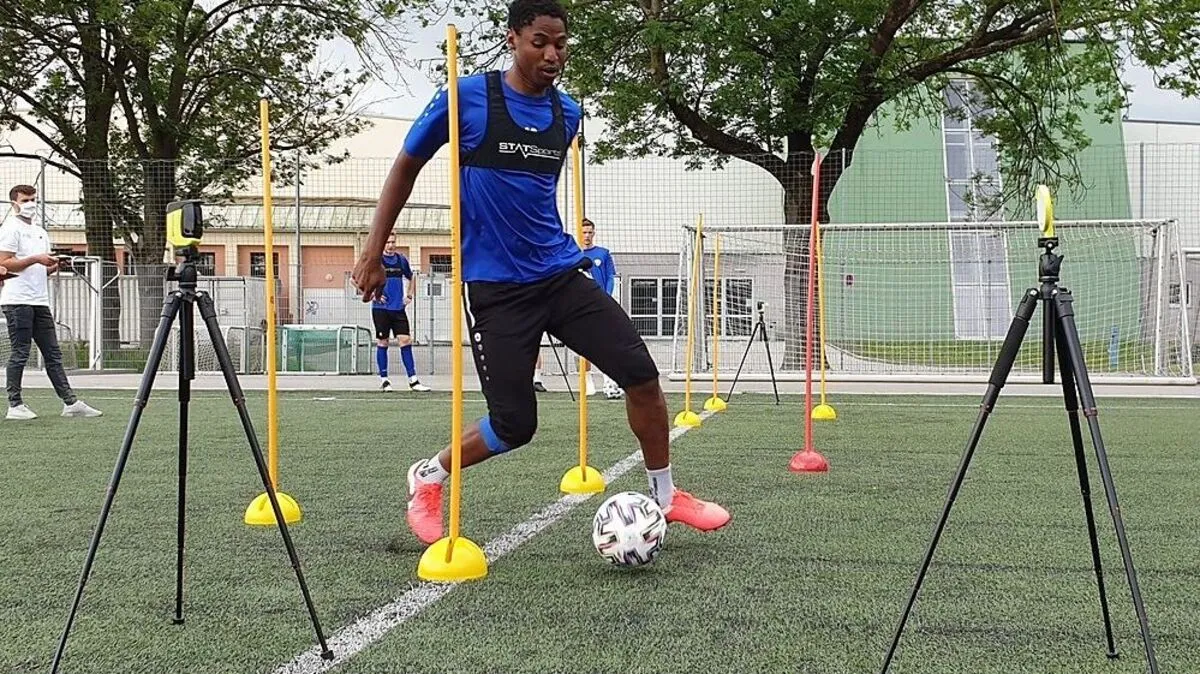 Bakary Nimaga bei den Testungen am Donnerstag