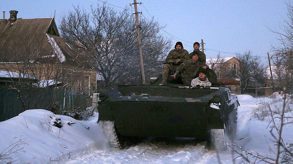 Ukrainische Truppen an der Ostfront