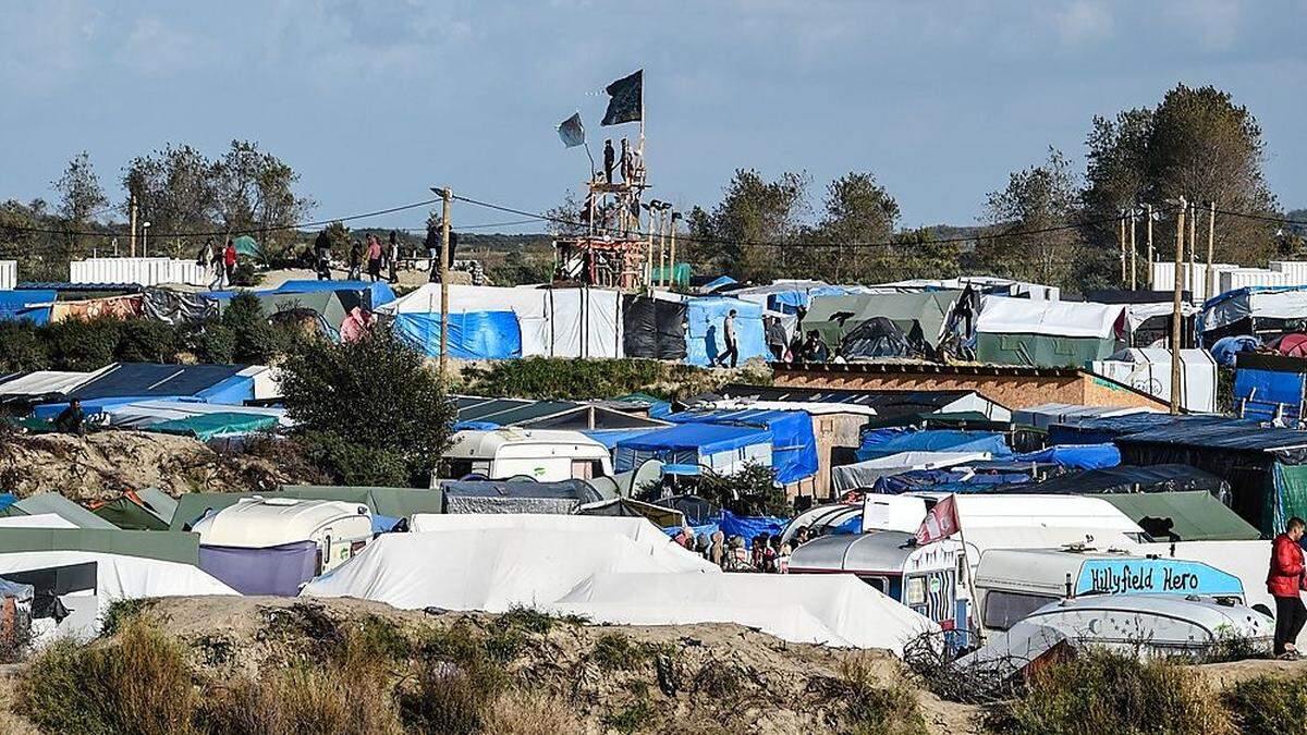 Das Camp von Calais ist in einem desaströsen Zustand.