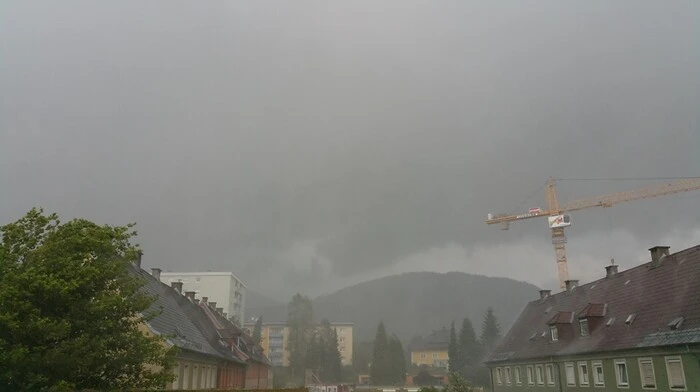 Augustwetter in Villach stellt man sich ein wenig anders vor.