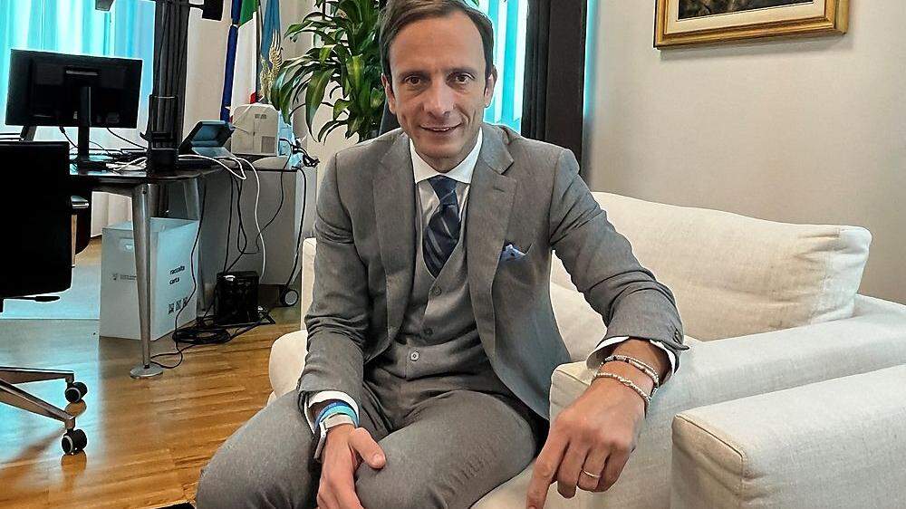 Der Regionspräsident von Friaul-Julisch Venetien, Massimiliano Fedriga