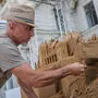 Internationale Künstler wie Leonardo Ugolini verwandeln den Grazer Hauptplatz wieder in eine außergewöhnliche Sandlandschaft