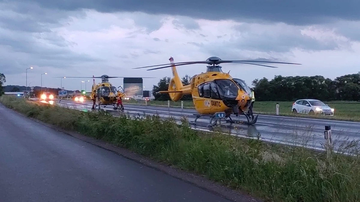 Die Schwerverletzten wurden mit Rettungshubschraubern ins UKH Graz geflogen