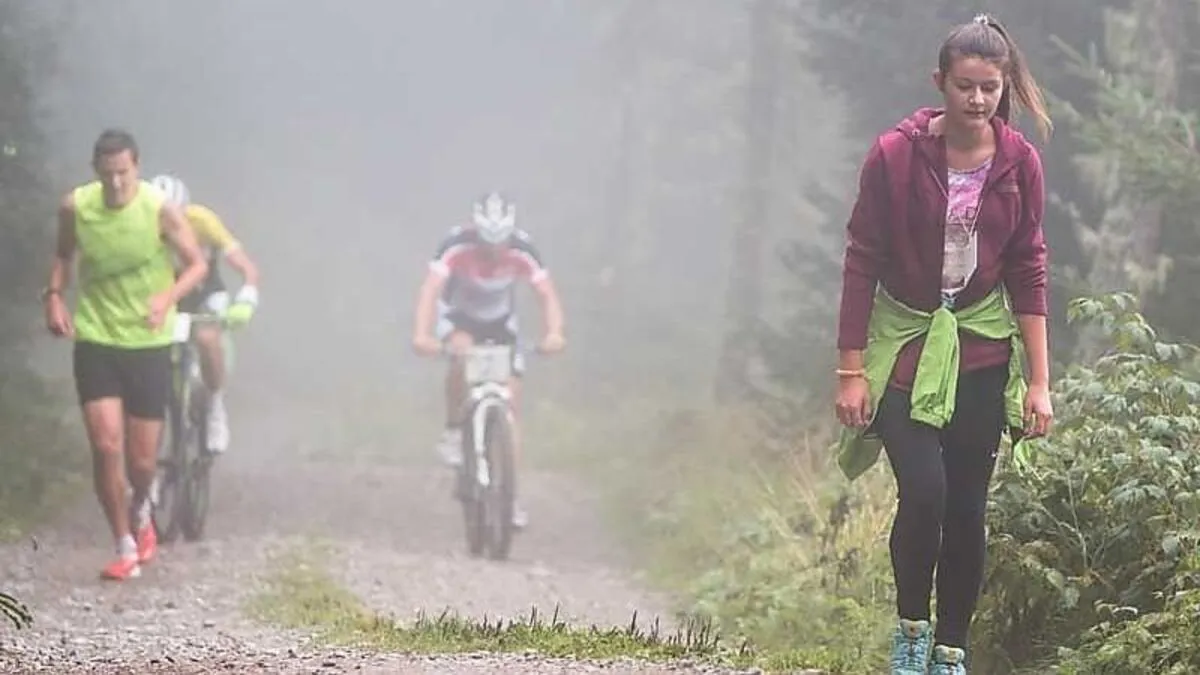 Ein brisanter Dreikampf zwischen Wanderern, Läufern und Radfahrern in Thurn
