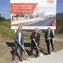 Spatenstich: ÖBB-Regionalleiter Ewald Jantscher, Landeshauptmann-Stellvertreter Anton Lang und Bürgermeister Kurt Wallner (v.l.)