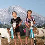 Kinder und Jugendliche präsentieren ihre Ziegen, wie hier die Steirische Scheckenziege 
