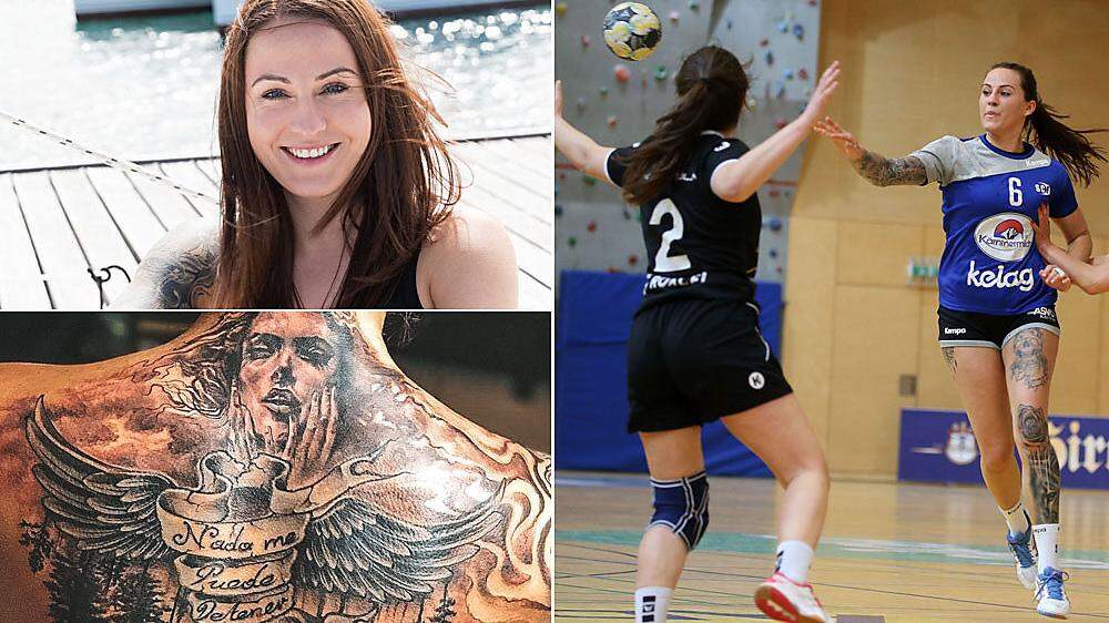 Auf dem Handballfeld kennt man Kavalar als Kämpferin, ihre Freizeit verbringt die Bodensdorferin am liebsten an der Sonne und am Meer. Unschwer zu erkennen: Tattoos sind ihre große  Leidenschaft.
