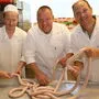 Für Seiser, Taupe und Ruhdorfer (von links) geht es heuer auf der Wiesn um die Wurst