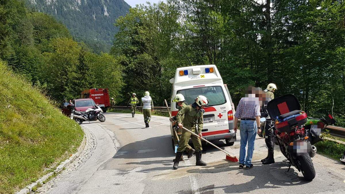 Schwerer Unfall auf der B25