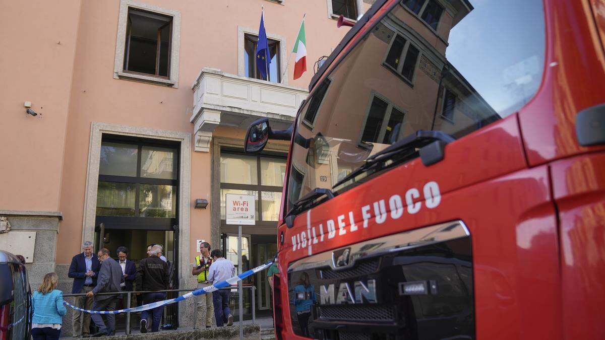 Die italienische Feuerwehr rückte schnell aus