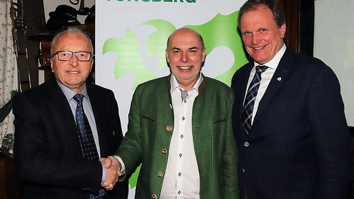 Walter Gaich, Stadtparteichef Manfred Prettenthaler und Erwin Dirnberger (von links)