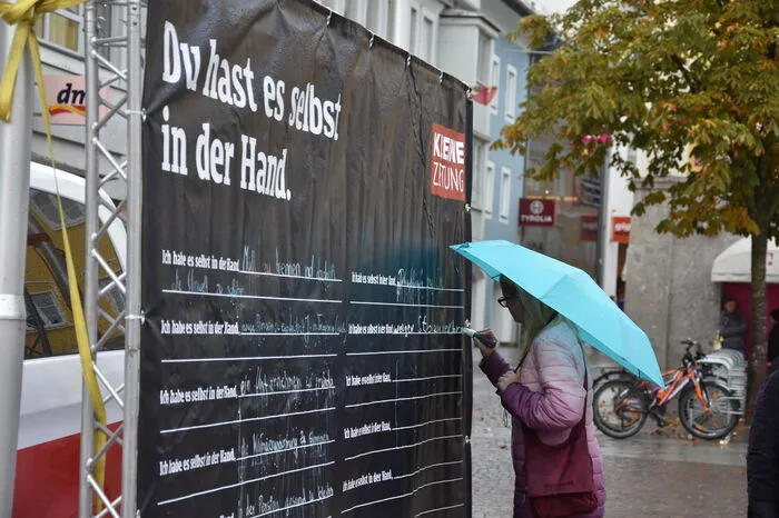 Auch junge Leute machten mit.
