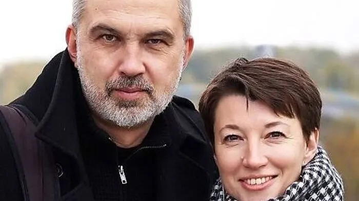Alhierd Bacharevič (46) und seine Frau Julia Cimafiejeva (38) sind "Writers in Exile" in Graz