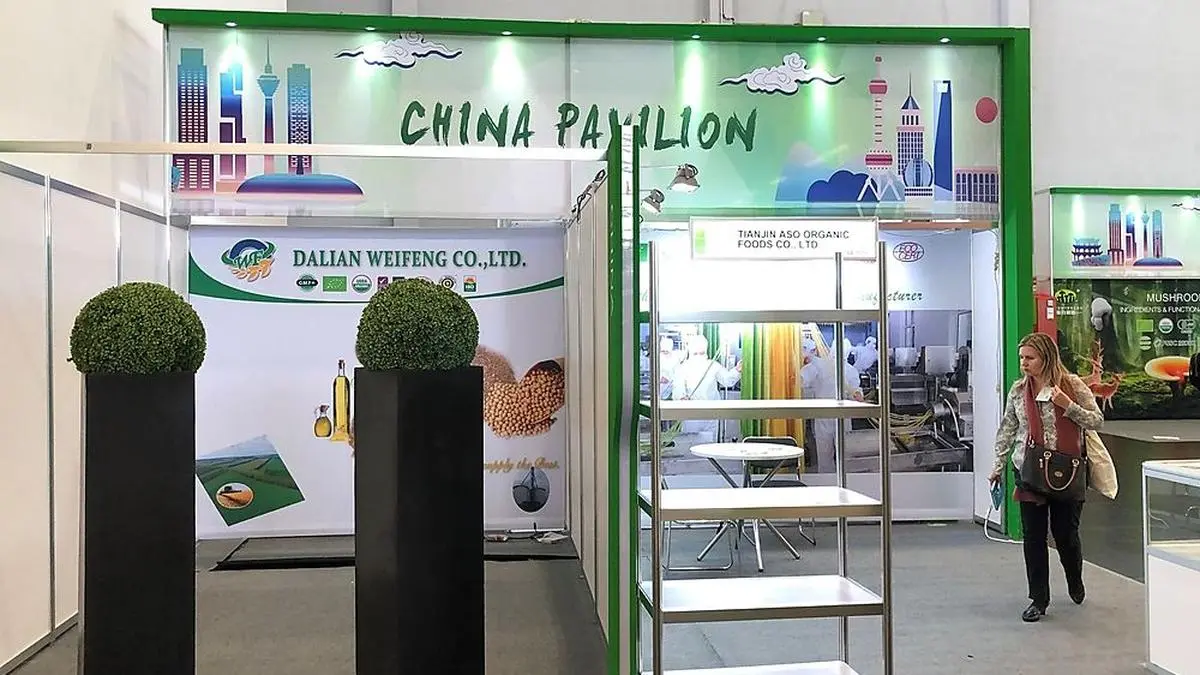 Chinas „Biofach“-Messestand ist kaum besucht