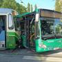 Bei einer Kollision zwischen einer Straßenbahn und einem Linienbus sind in Graz am Montag, 27. Mai 2024, mehrere Fahrgäste verletzt worden