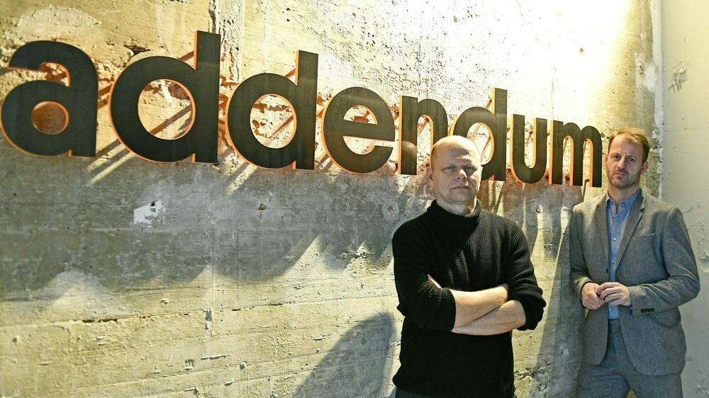 Addendum: Digital-Chefredakteur Stefan Kaltenbrunner und Herausgeber Michael Fleischhacker.