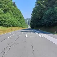 Die B 76 im Johngraben wird oft als Rennstrecke missbraucht