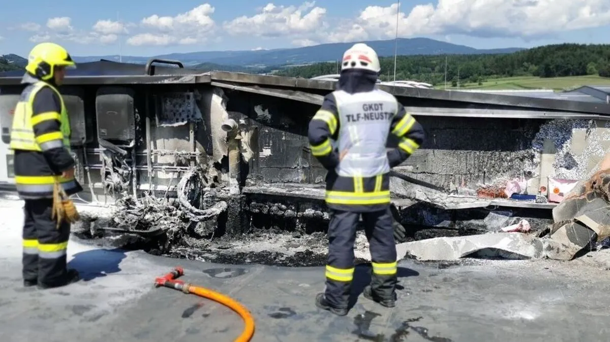 Innerhalb weniger Stunden war der Brand gelöscht