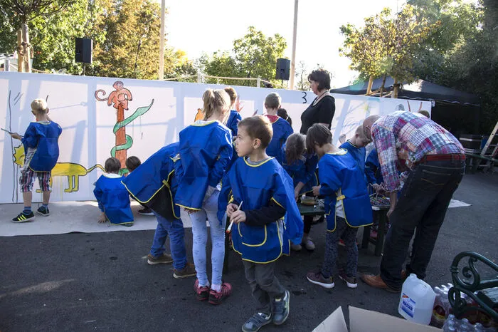 Der Stubenberger Kinderchor "Die Ohrwürmer" und Hip-Hop-Gruppen aus der Region gestalteten das Rahmenprogramm