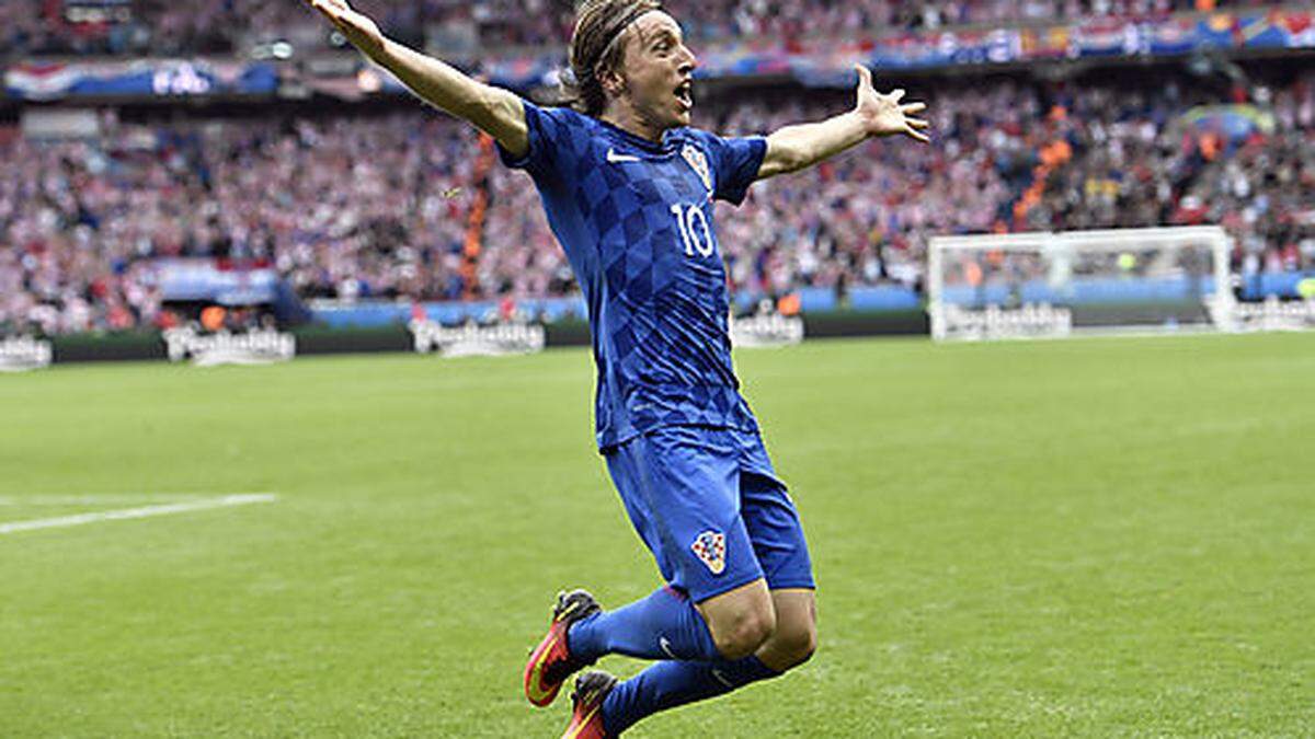 Luca Modric traf in der 41. Minute zum 1:0