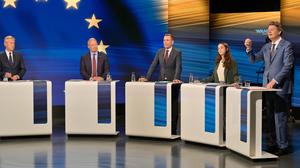 Diskussion der Spitzenkandidaten vier Tage vor der Wahl zum Europäischen Parlament im ORF