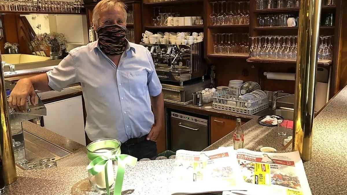 Josef Fuchs vom Cafe Fuchs in Felbach freut sich über den Neustart in der Gastronomie.