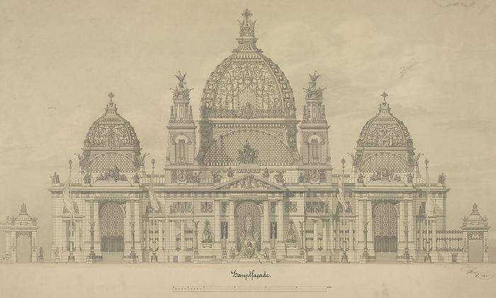 Entwurf für den Dom in Berlin von Otto Wagner