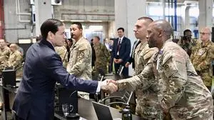 US Secretary of State Marco Rubio visits the Civilian-Military Coordination Center in Jerusalem, Israel, 24 October 2025. Marco Rubio visita Israel ACHTUNG: NUR REDAKTIONELLE NUTZUNG PUBLICATIONxINxGERxSUIxAUTxONLY Copyright: xDavidxAzagury/EmbajadaxdexEE.xUU.xenxJerusalénx GRAF719 20251024-55018328892_1