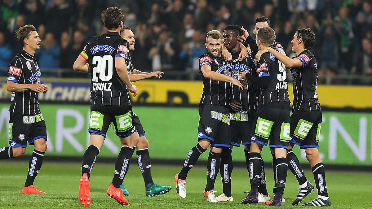 Bright Edomwonyi traf zum 1:0 für Sturm