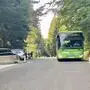 Foto zeigt einen Linienbus beim Parkplatz Schöcklkreuz