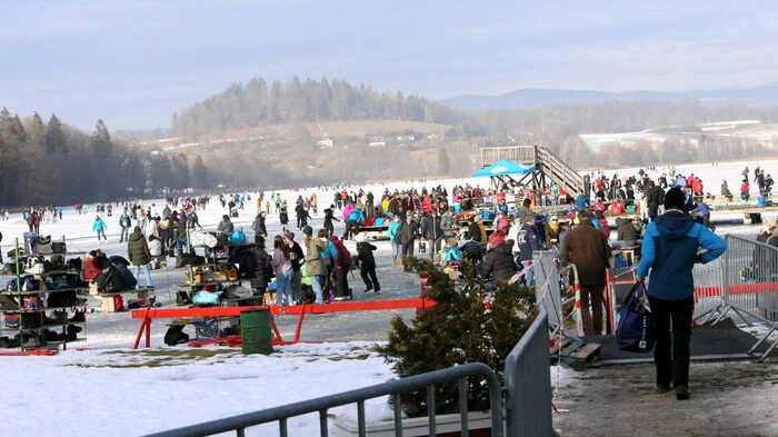 Die optimalen Witterungsbedingungen nutzten am Samstag zahlreiche Kufenflitzer aus ganz Kärnten, um am Längsee ein paar Runden zu drehen.  