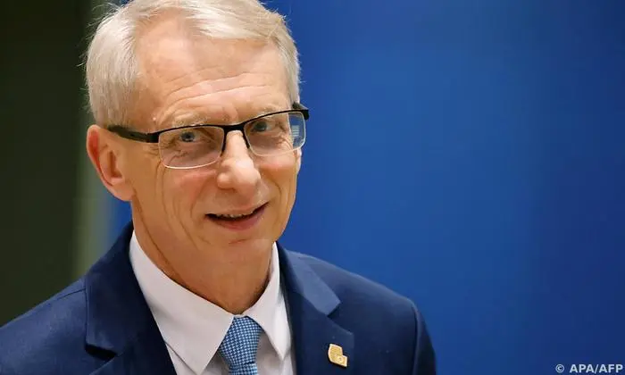 Bulgaria Prime Minister Nikolai Denkov arrives for a European Council Summit, at the EU headquarters in Brussels, on June 29, 2023. EU leaders will the EU's continued support to Ukraine, as well as the economy, security and defence, migration and external relations over the two-day summit. (Photo by Ludovic MARIN / AFP)