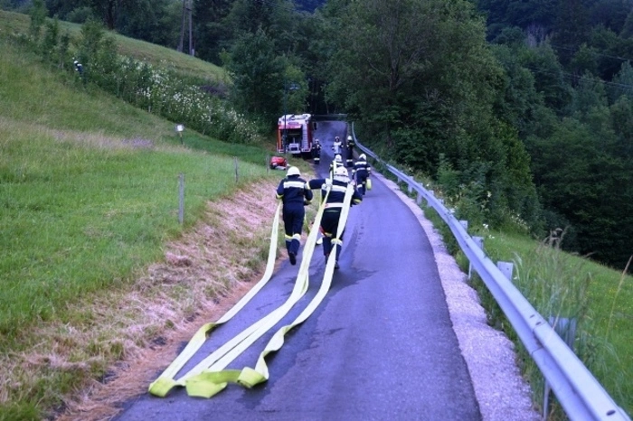 Auf einer Länge von 640 Metern mussten Schläuche verlegt werden.