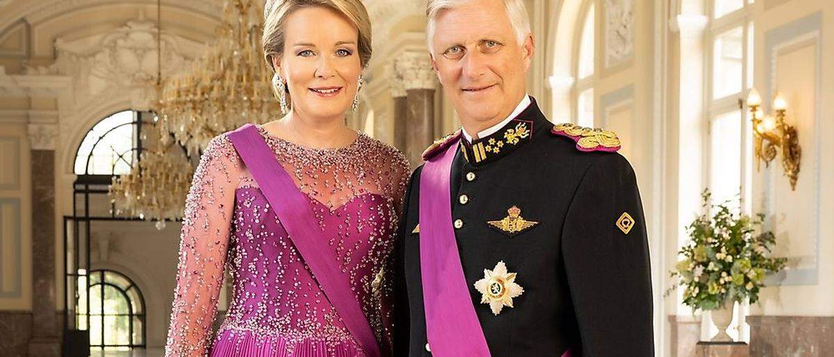 Das belgische Königspaar: Philippe und seine Frau Mathilde