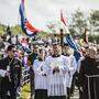 Die katholische Kirche Kroatiens gestaltete die Feier. Für die muslimischen Opfer sprach Idris Efendi Besic ein Gebet. Gut 11.000 kamen zum Gedenken