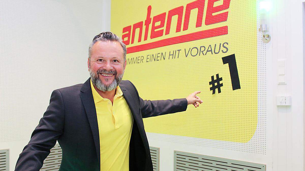 Antenne Geschäftsführer Gottfried Bichler freut sich 