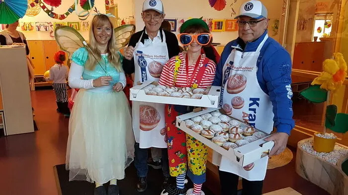 Der Kiwanis-Club Leibnitz verkaufte über 11.000 Stück Krapfen für den guten Zweck