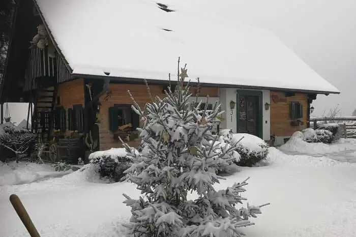 Barbara Neumayer schickt winterliche Grüße aus Oberhart