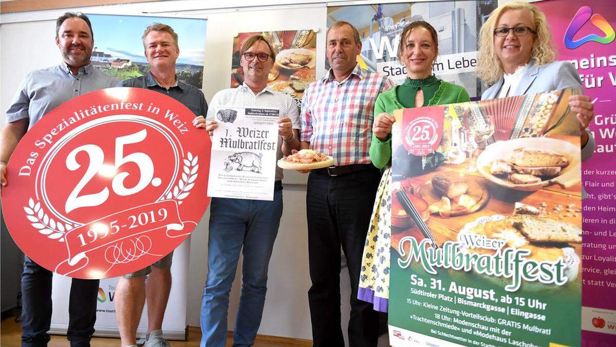 Am 31. August geht das 25. Weizer Mulbratlfest über die Bühne