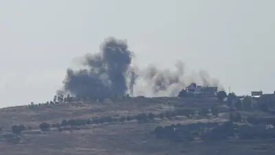 Rauchwolke nach einem israelischen Angriff im Südlibanon