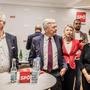 Kein Grund zur Freude in der SPÖ Parteizentrale. Mit Reinhart Rohr und Beate Prettner waren zwei Villacher anwesend 