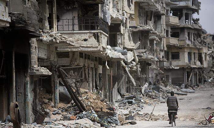 Die zerstörte syrische Stadt Homs