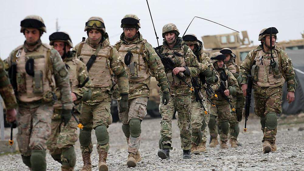 Georgisches Militär übte in der Vorwoche für einen Afghanistan-Einsatz