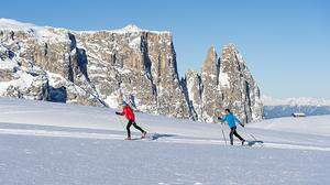 Die Seiser Alm ist ein Paradies für alle Wintersportler