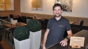 Nico Grilz in seinem neuen „Café Macchiato“ im Einkaufszentrum „Tenorio“ in Wolfsberg