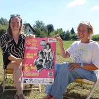 Alice Mortsch (künstlerische Leitung) und Teammitglied Waltraud Kremser