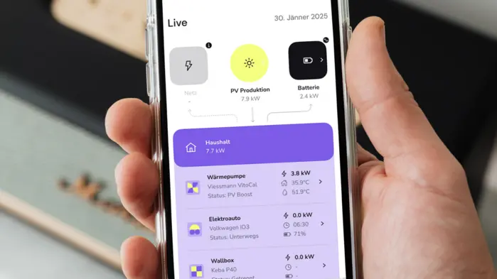 Die App-Lösung von Podero bietet die nötige Software | E-Auto, Wärmepumpe und große Verbraucher smart zu steuern, spart Energiekosten