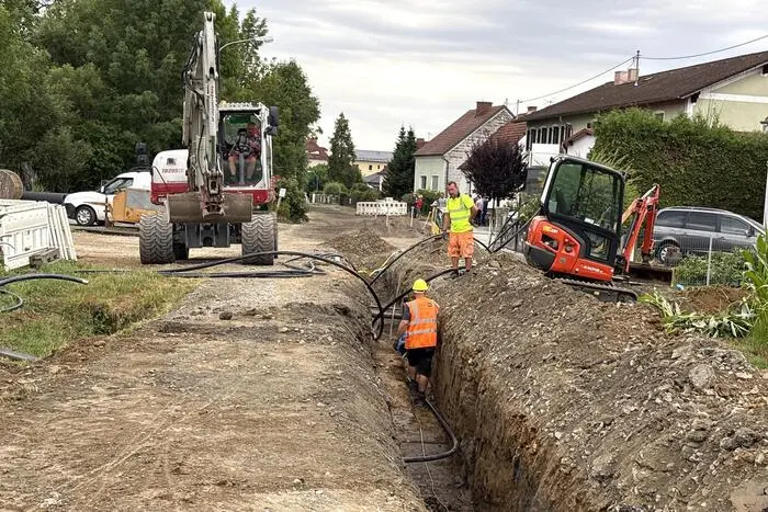 Auf 650 Metern werden auch neue Leitungen verlegt