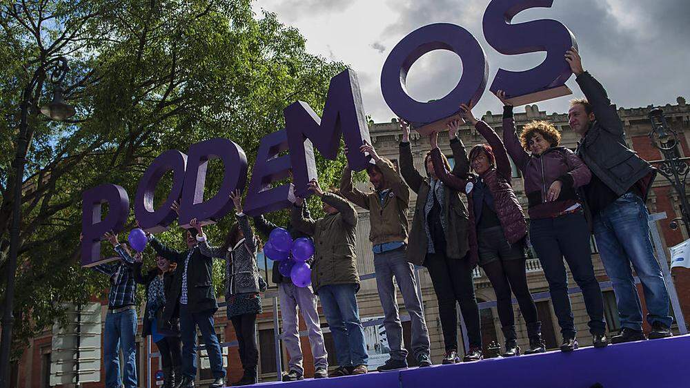 Politischer Profiteur der hohen Arbeitslosenzahlen: Protestbewegung Podemos